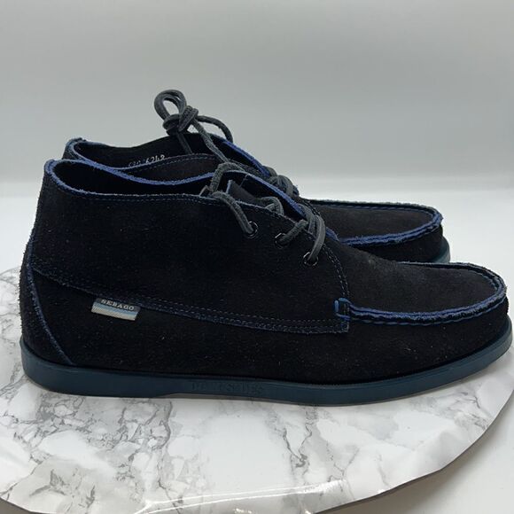 SEBAGO Black and Navy Waterbury Docksider Chukka Bootie-10 main image 6